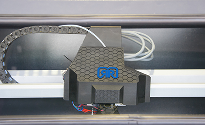 German RepRap 3D Printer head and wires