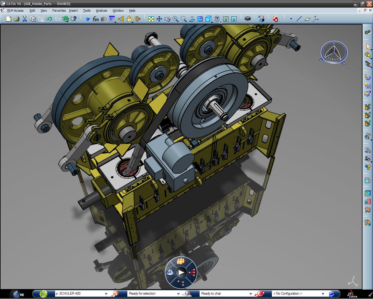 CATIA high capability of assembly to huge and complex parts and testing animations