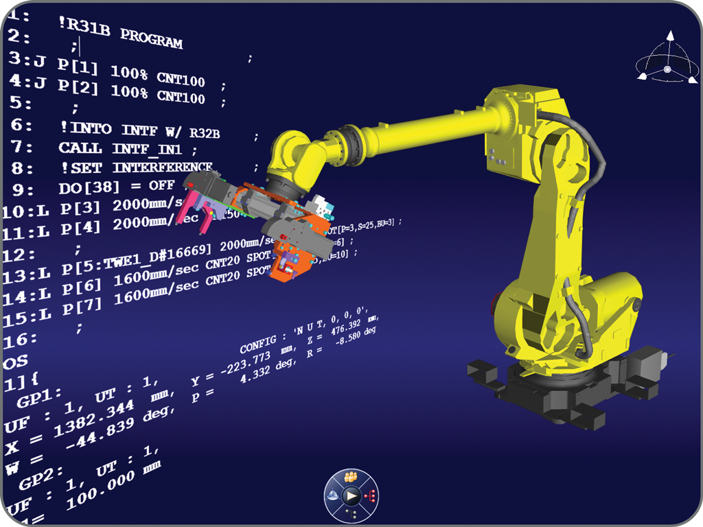 DELMIA Coding robot arm