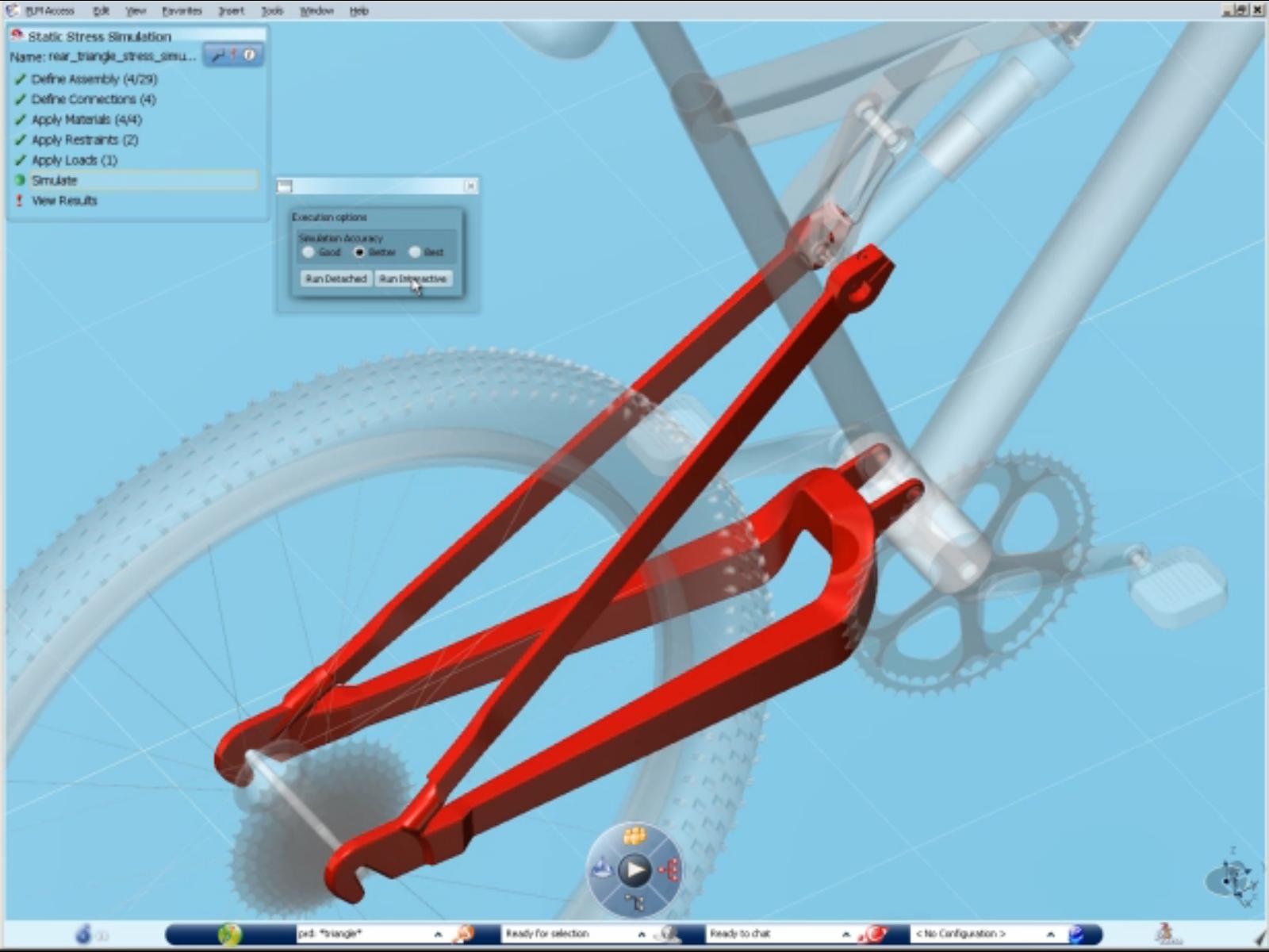 SIMULIA structure analysis of bicycle