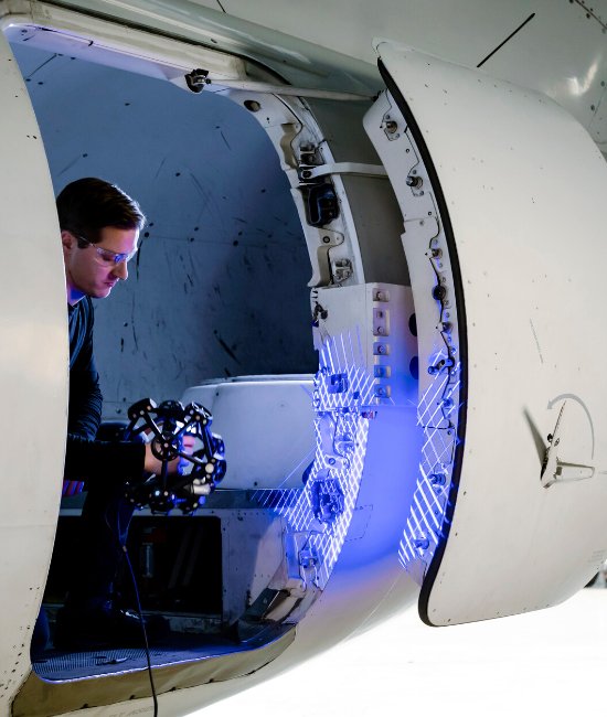 metrascan 3d scanning aerospace part en 1